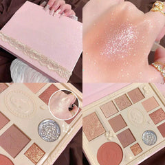 Ezyuanchly Lace swatches reveal 12 harmonious tones ideal for day-to-night makeup.
