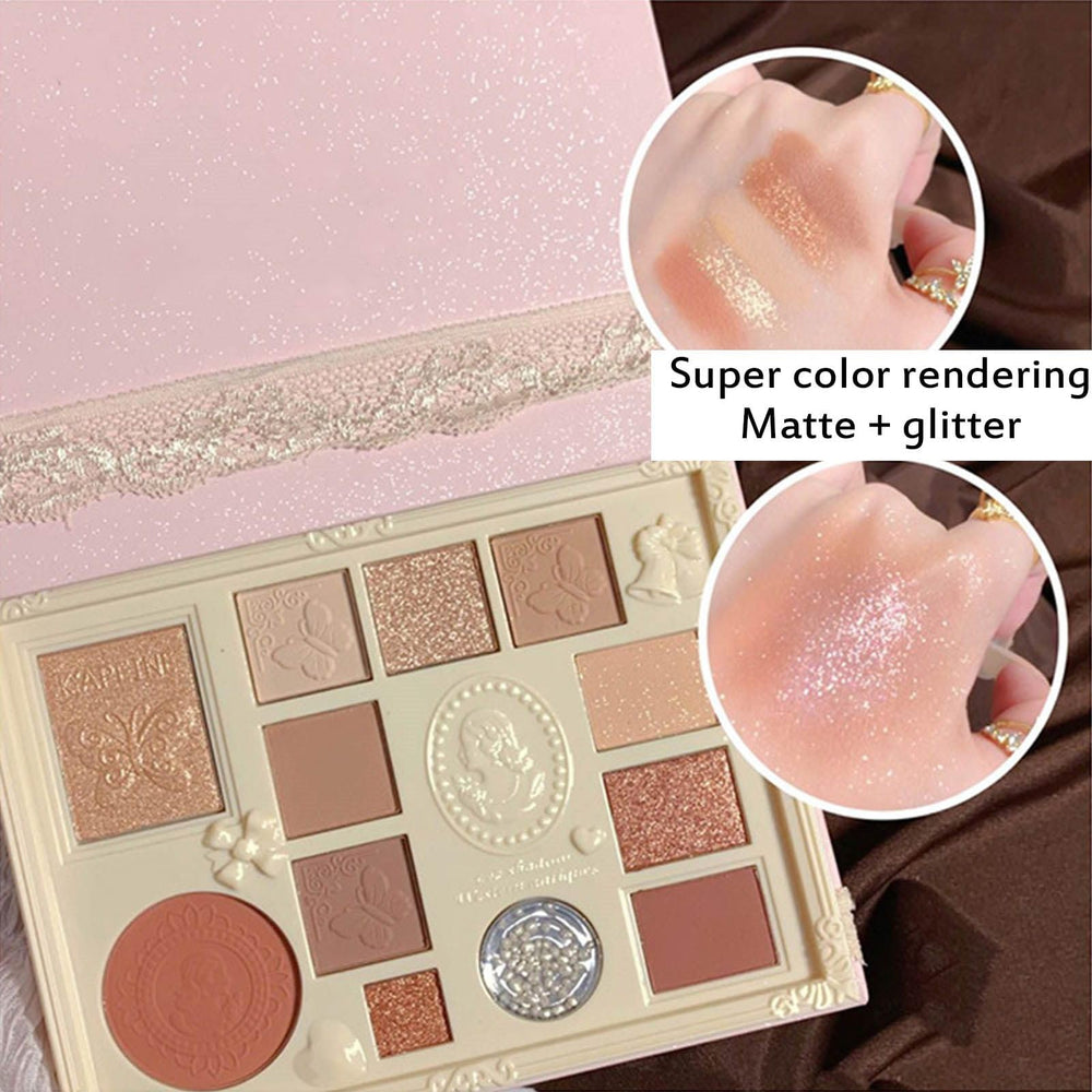 Ezyuanchly Lace velvet texture powders deliver smooth, blendable color for seamless transitions.