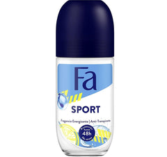 Fa deodorant sport roll-on application close-up showing discreet daily use