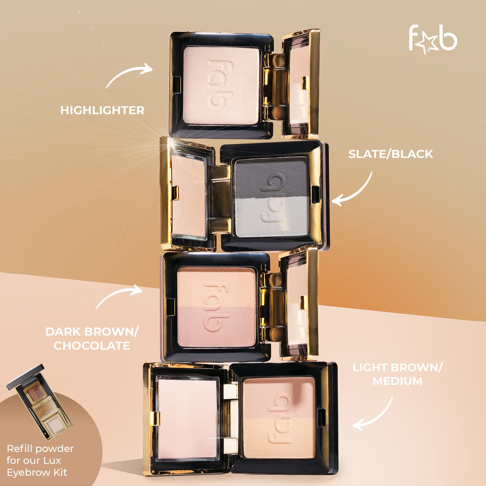 Fab Brows cruelty-free botanicals nourish skin while shaping brows.
