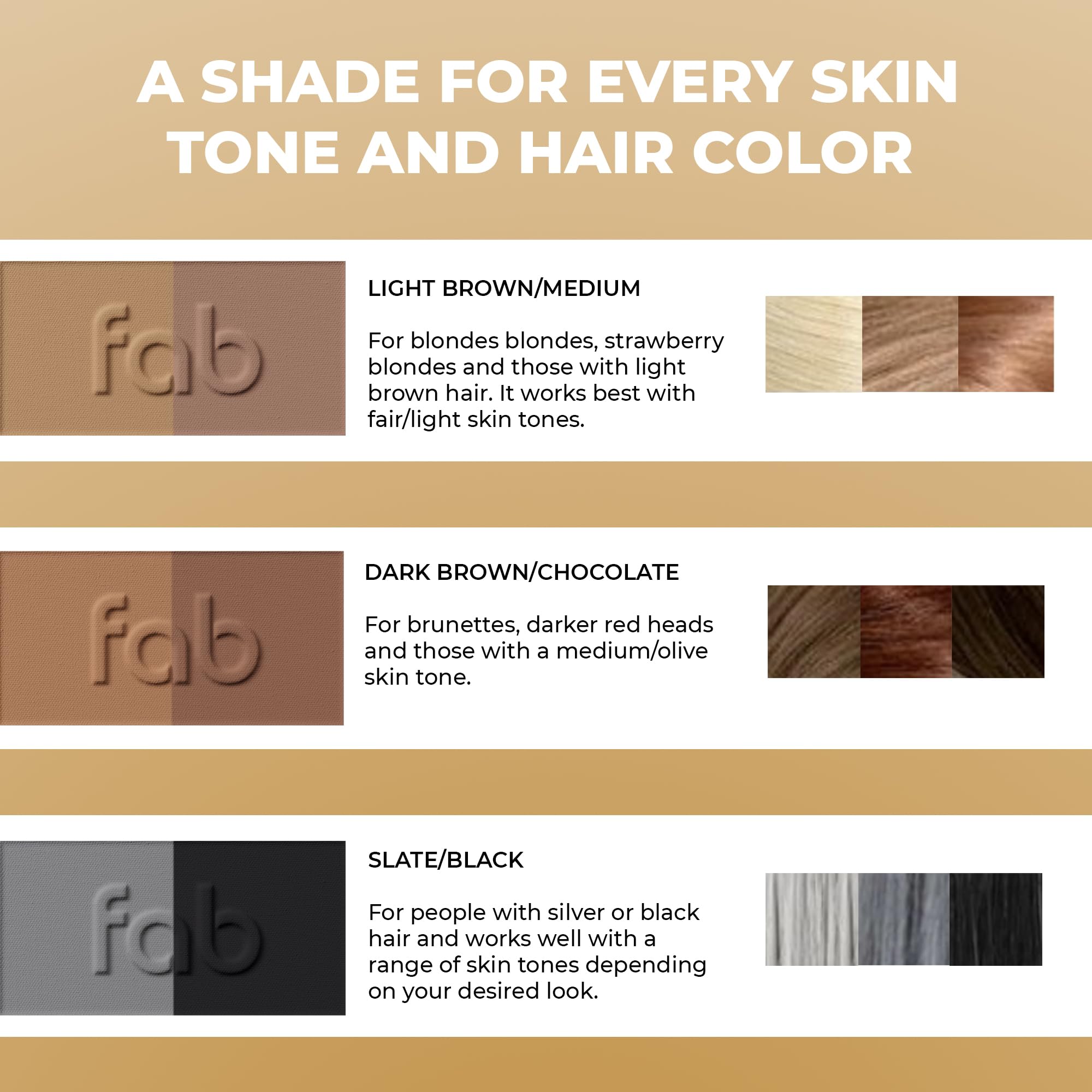 Fab Brows Duo eyebrow kit magnifying-mirror enhances close-up brow shaping