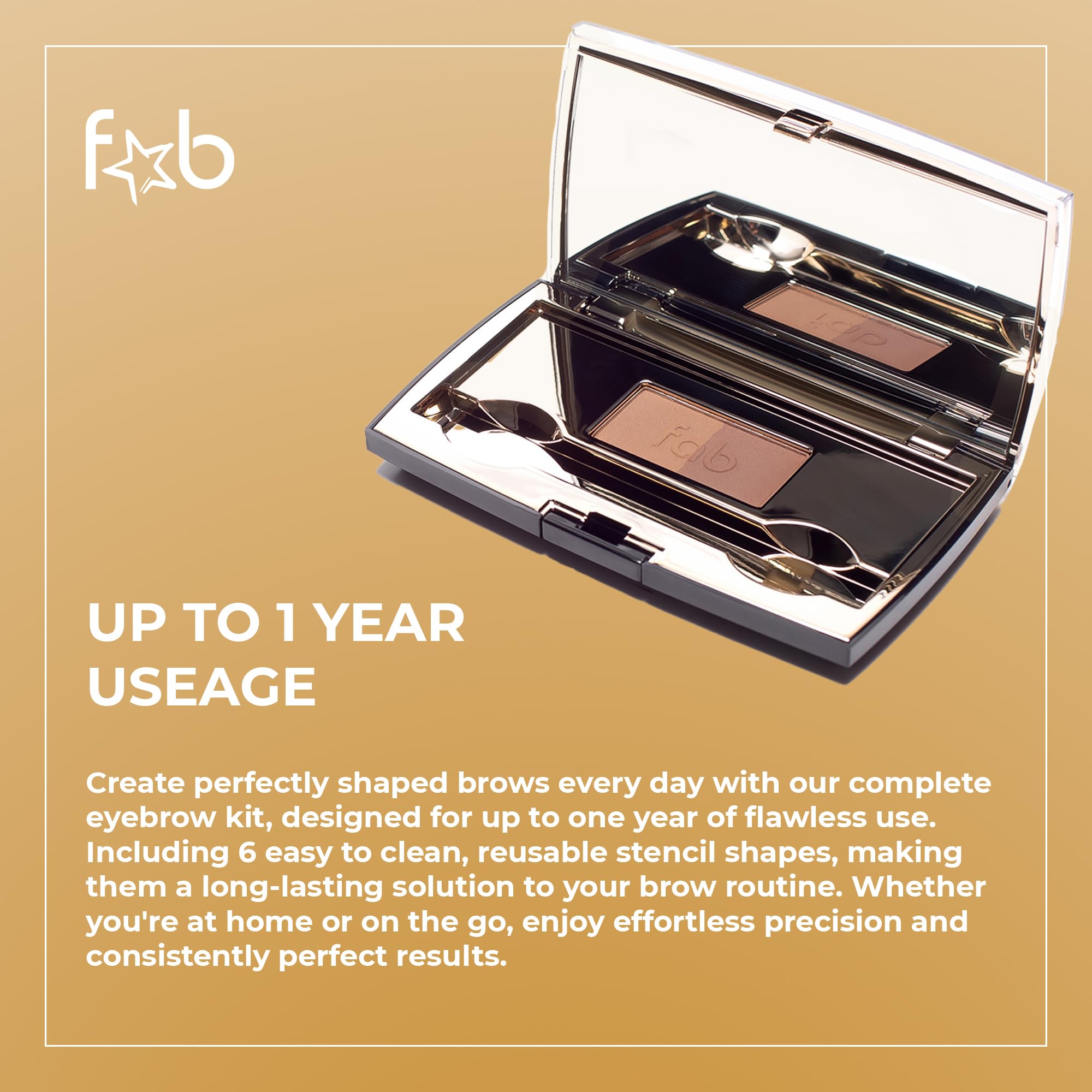 Fab Brows magnifying mirror for precise brow placement and alignment.