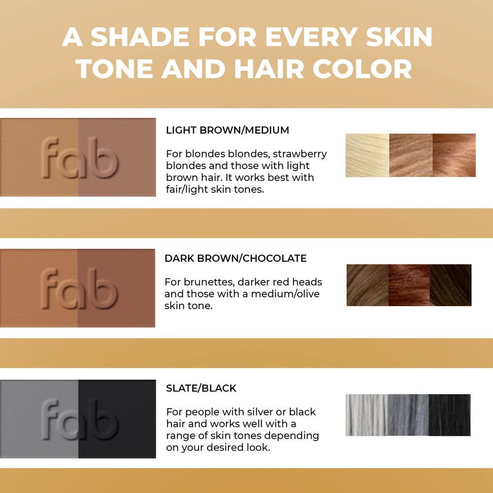Fab Brows travel set ensures flawless brows on the go with a compact case.