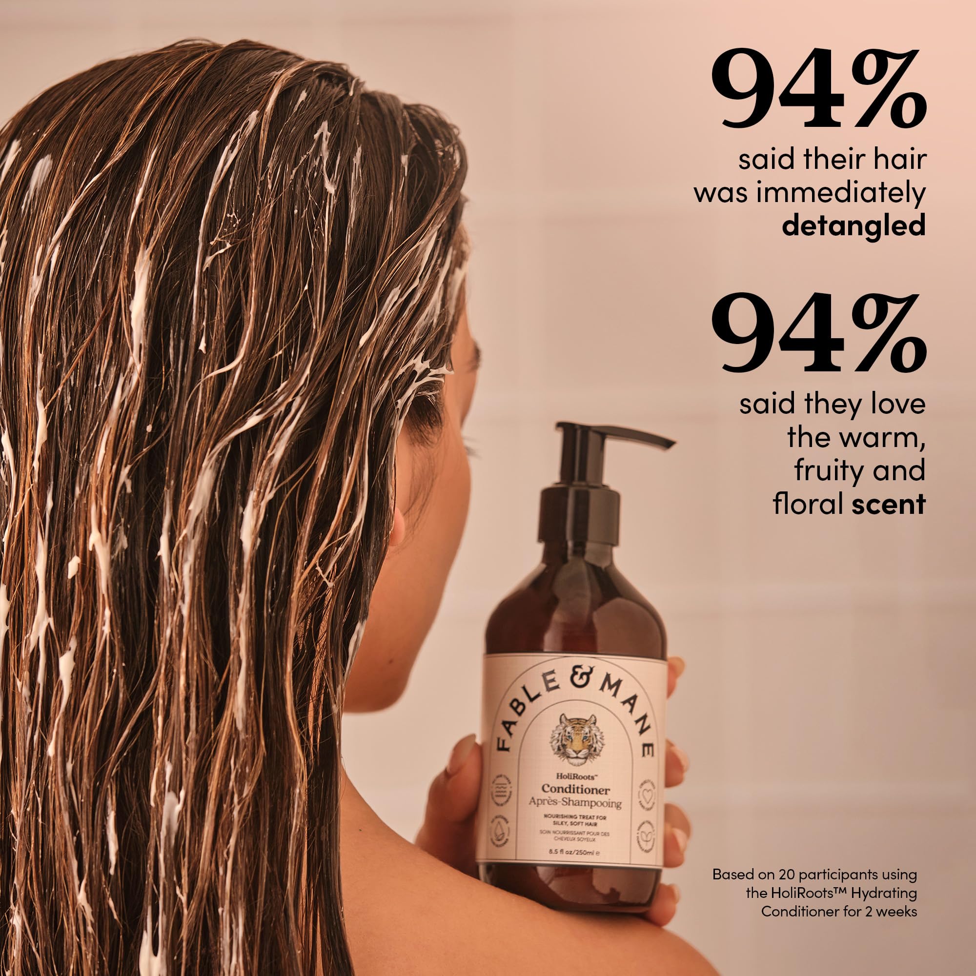Fable & Mane coconut oil ingredient emphasizes deep hydration for dry hair