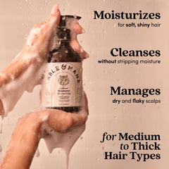 Fable & Mane Hydrating Shampoo coconut oil ingredient highlights shine and nourishment