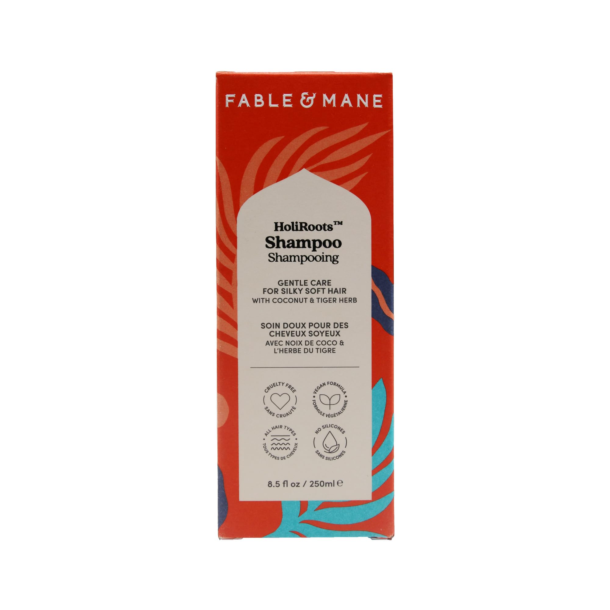Fable & Mane Hydrating Shampoo packaging design highlights eco friendly vibe