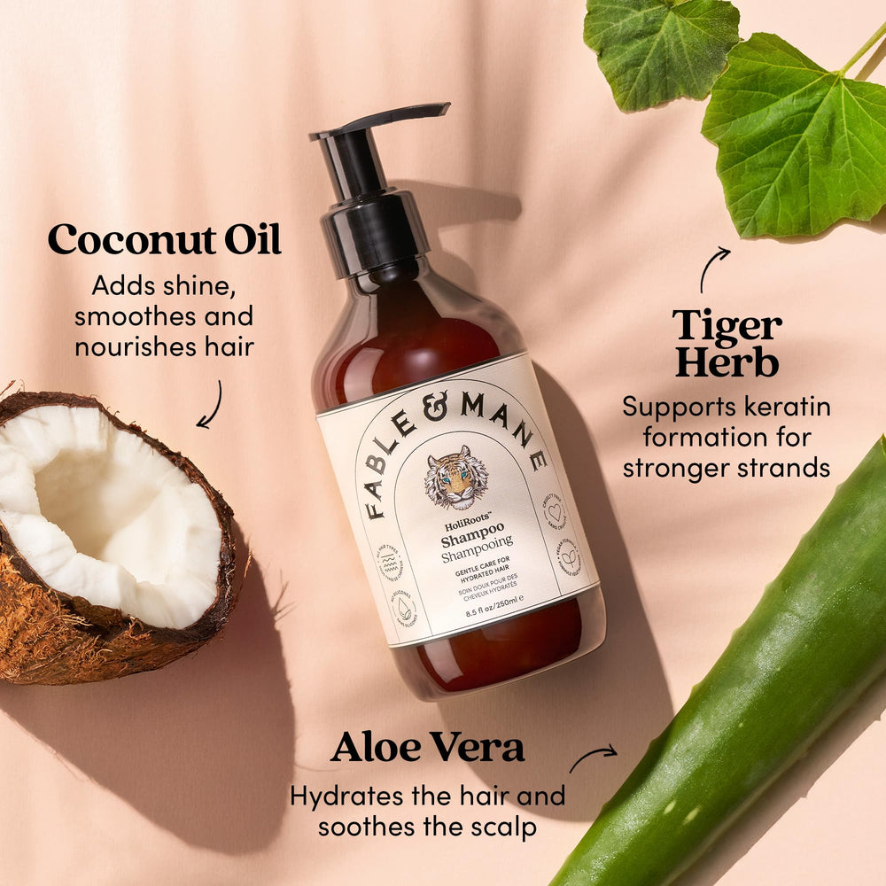 Fable & Mane Hydrating Shampoo paradise fragrance with tropical notes
