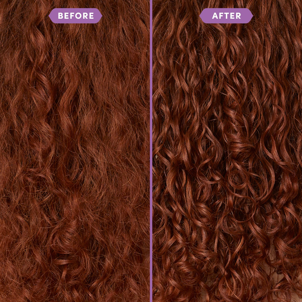Fable & Mane leave-in on damp hair demonstrates moisture and detangling benefits.