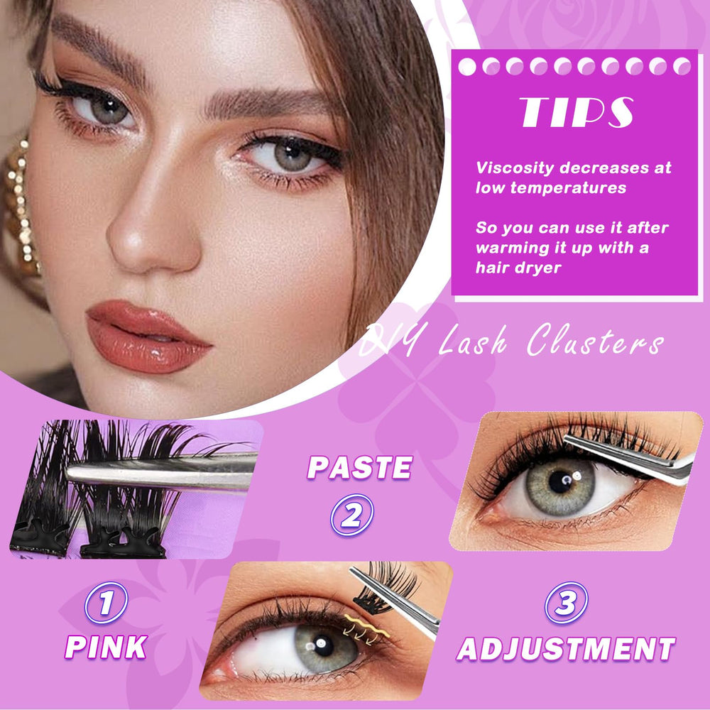 Fablosslashes reusable-clusters removal shot illustrates easy off without residue