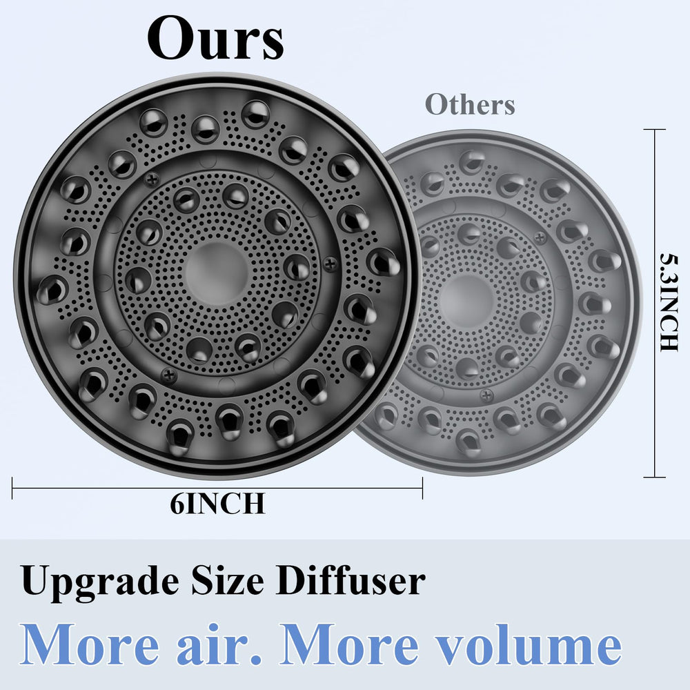 Fabmira diffuser vents demonstrating balanced airflow for smoother styling.