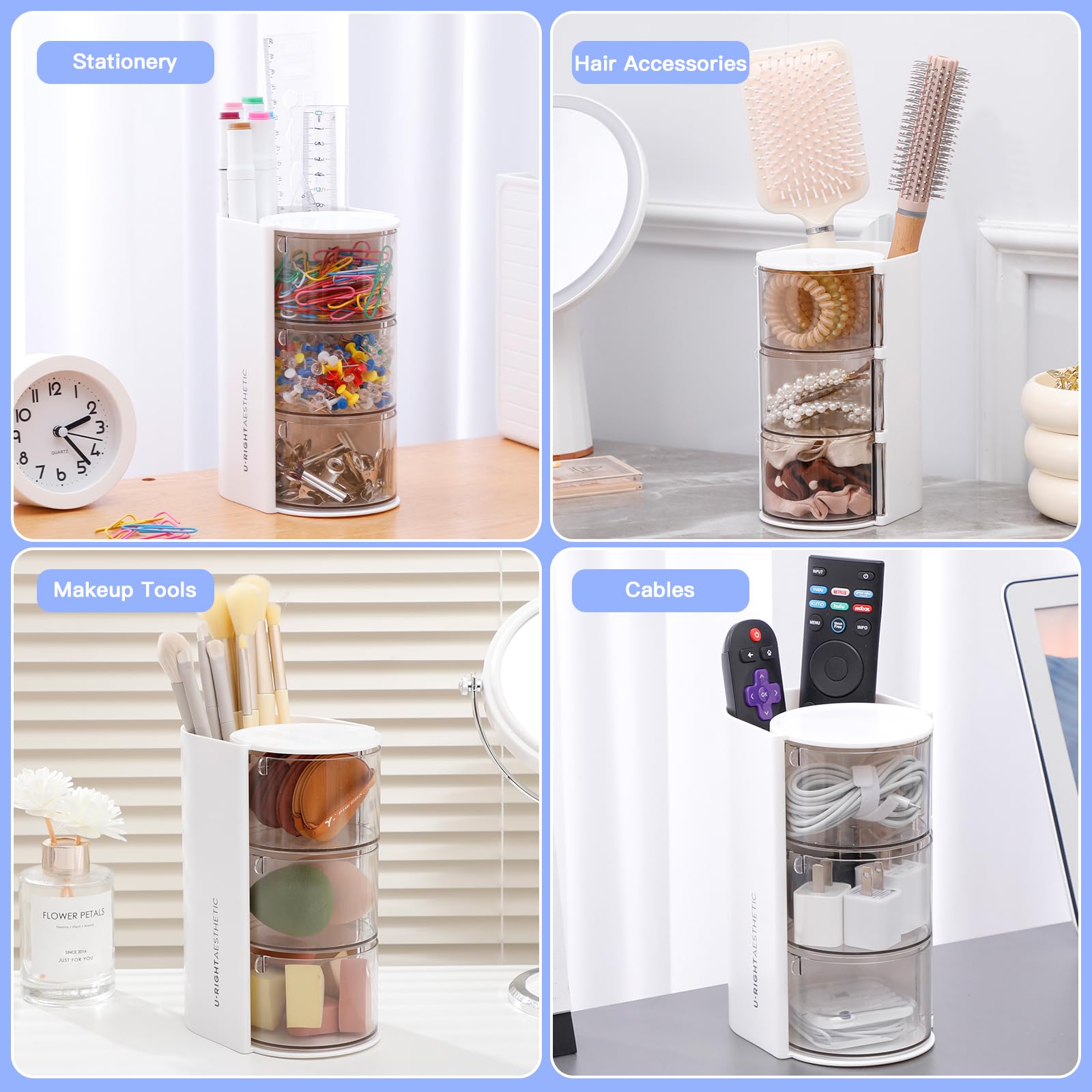 FABROK sturdy plastic construction ensures long-term daily use on a desk.