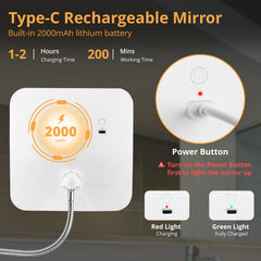Fabuday three-color LED lighting enables accurate color matching for makeup decisions