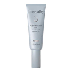 Face Reality Hydrabalance Hydrating GelQ bottle demonstrates lightweight hydration and oil control.