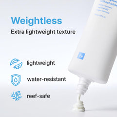 Face Republic Purity Sun Essence SPF50 label highlights reef-safe branding