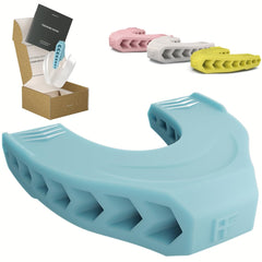 Facefit Jaw Exerciser Sky Blue front view for jawline toning and facial muscle support.