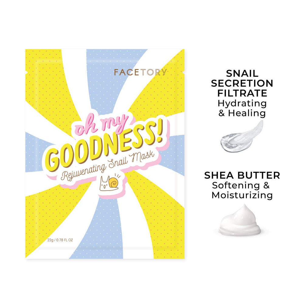 FACETORY mask collection application close-up shows a cooling, comfortable fit.