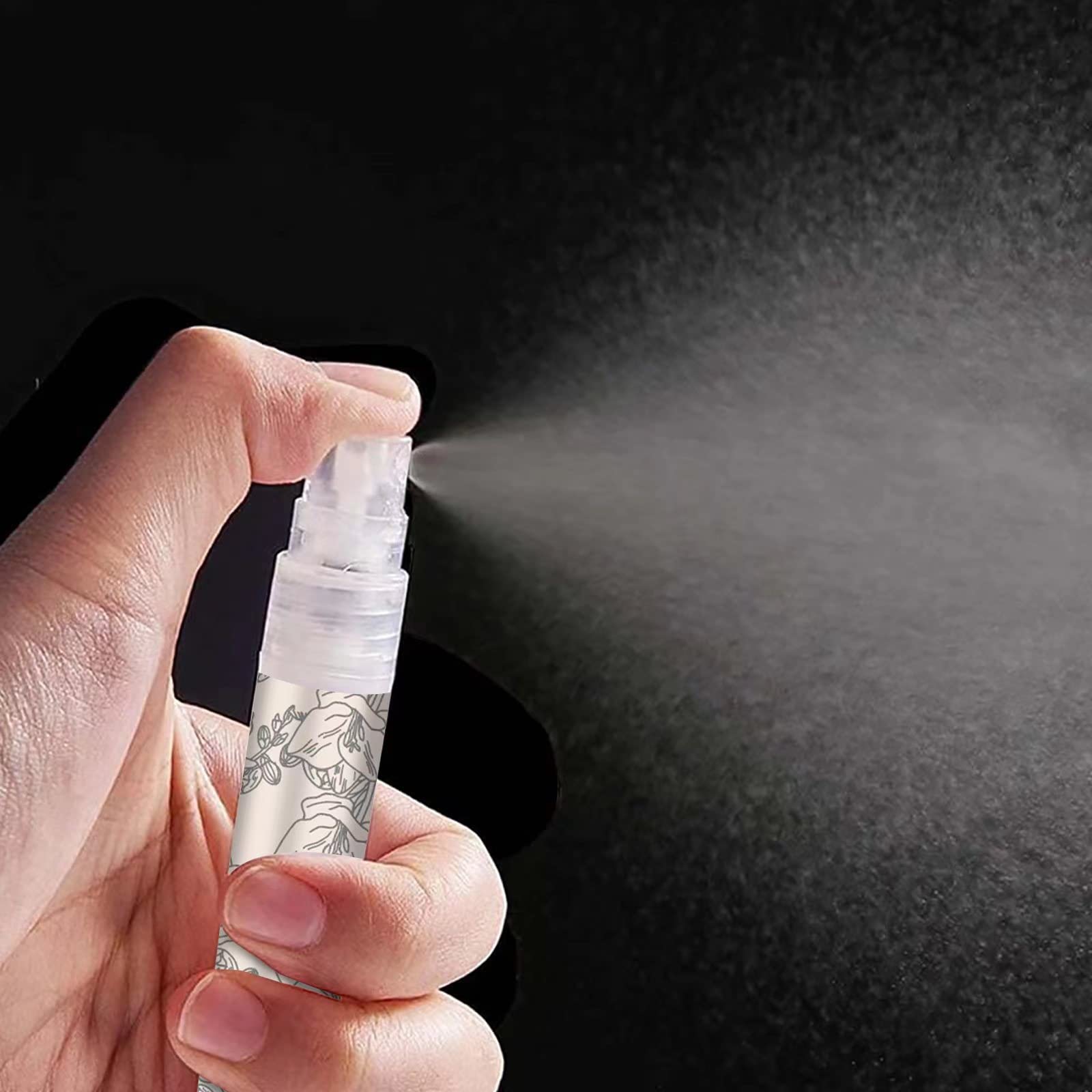 Facewegen pump-to-fill fragrance bottle demonstrating quick, convenient refill.