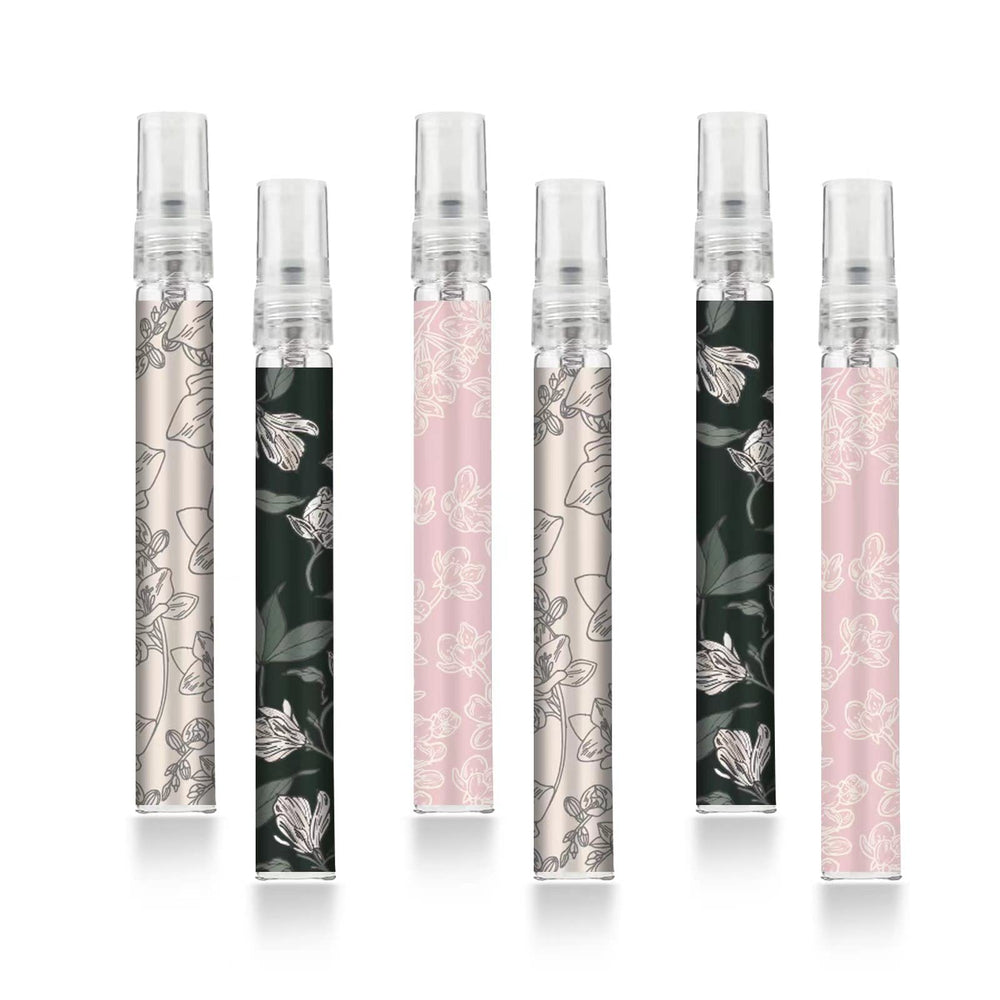 Facewegen travel perfume atomizer set with six 10ml bottles for easy on-the-go fragrance storage.