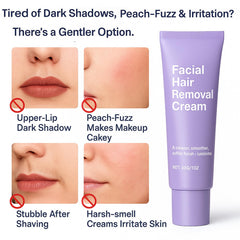 Facial Hair Removal Cream chin-area use yields a refined, even complexion for photos