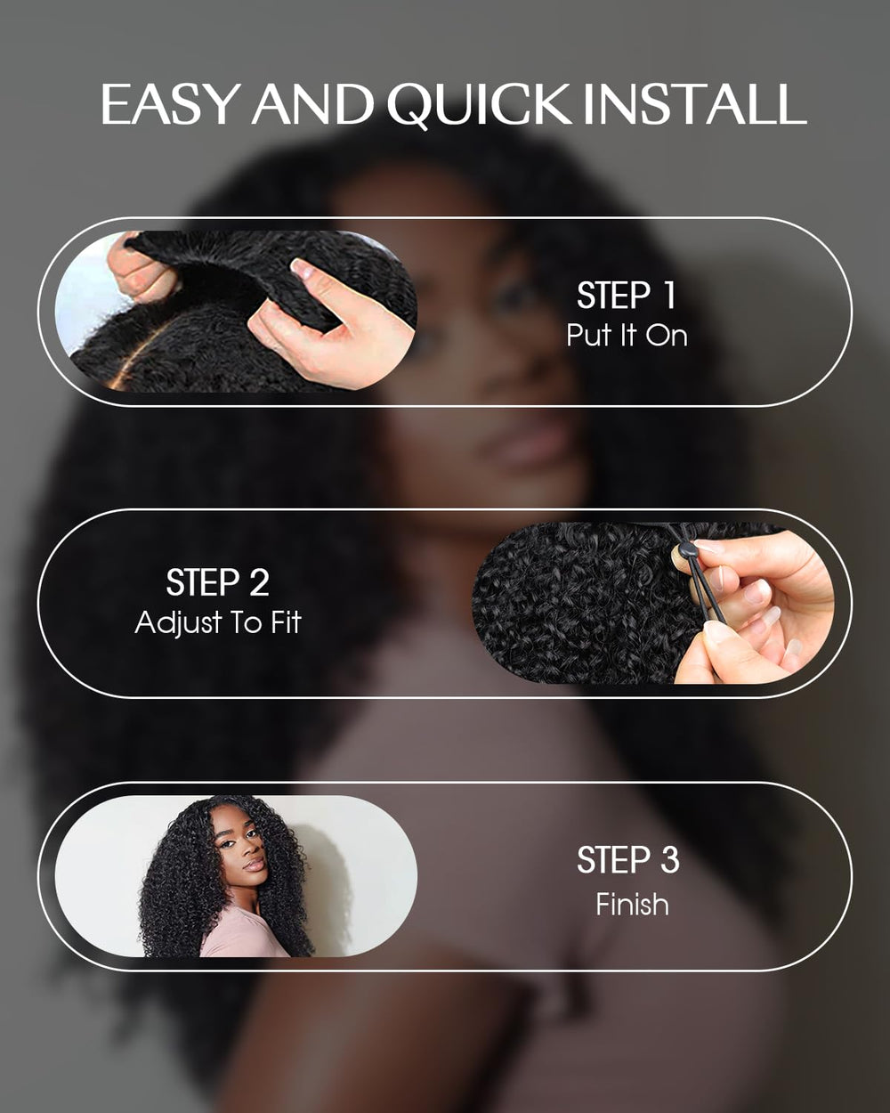FACMOOD quick flip-over style showcases versatile styling options