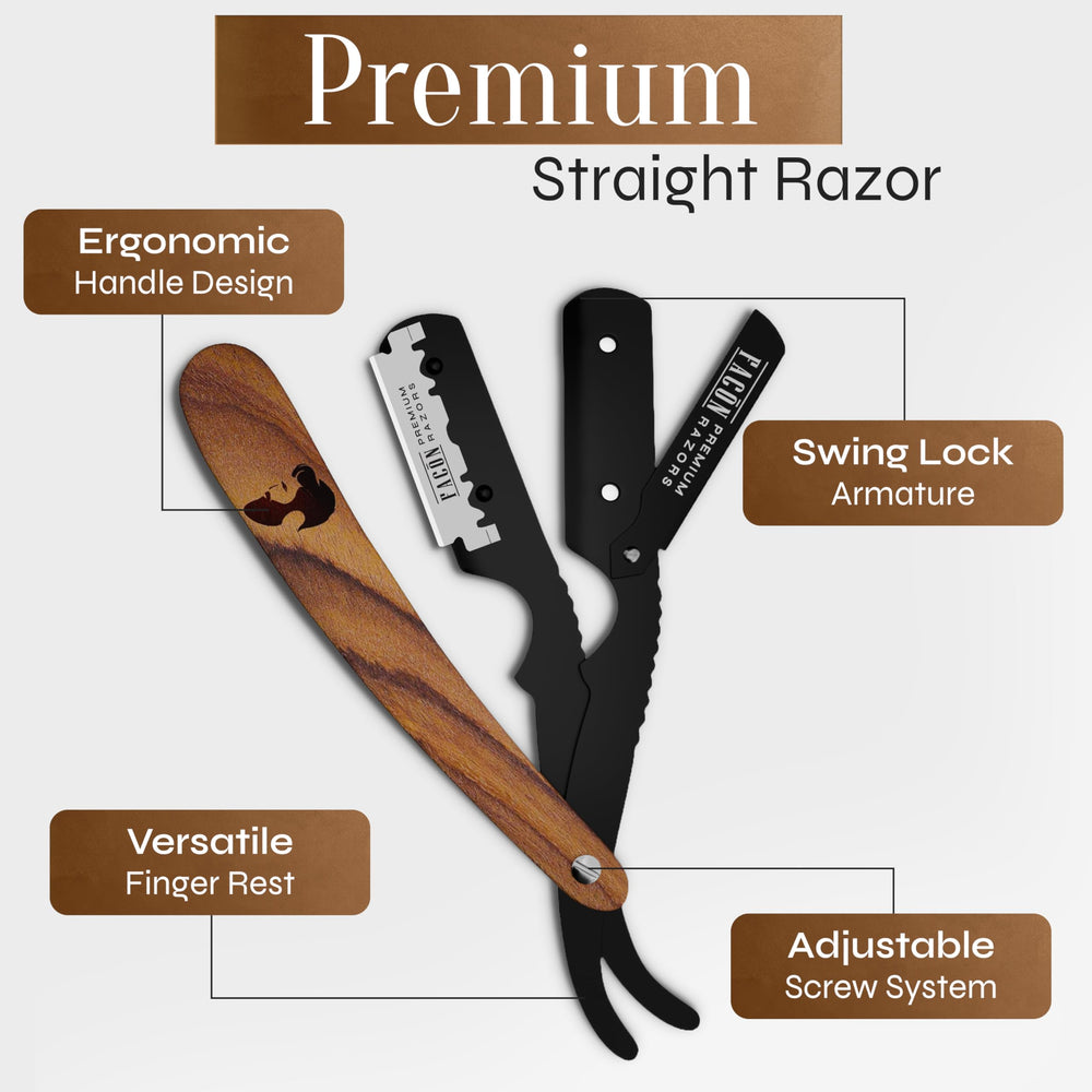 FACON 100-blade supply included for extended sessions and fewer re-razes.