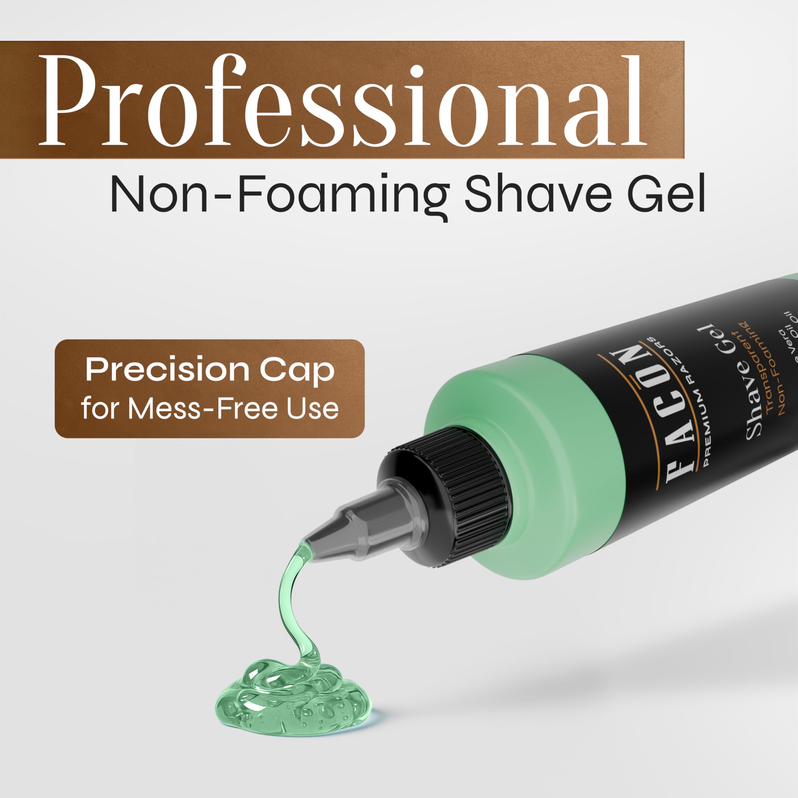 FACON beard edging detail image highlights fine line grooming.