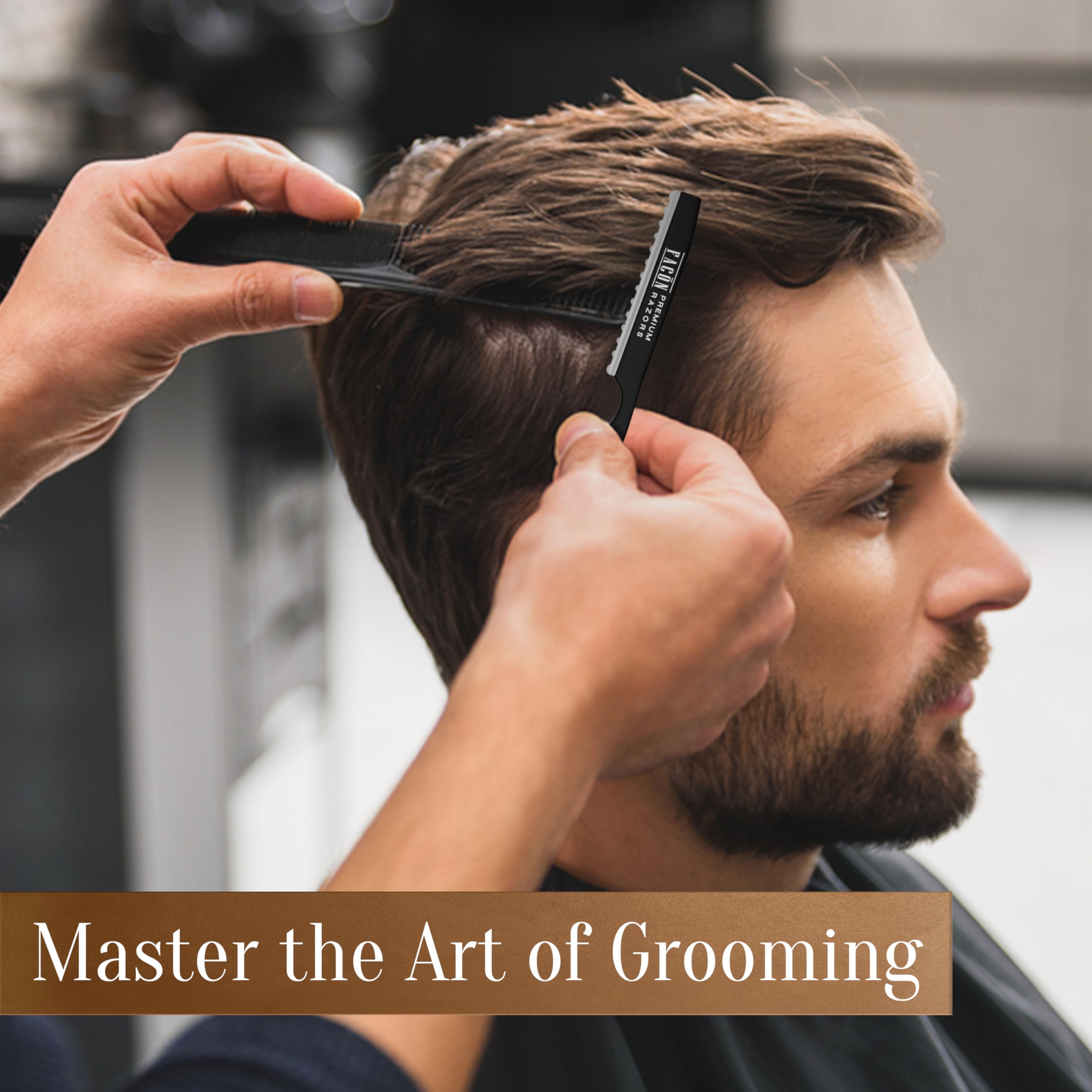 FACON Faether Razor built-in thinning function enables subtle texture without extra tools.