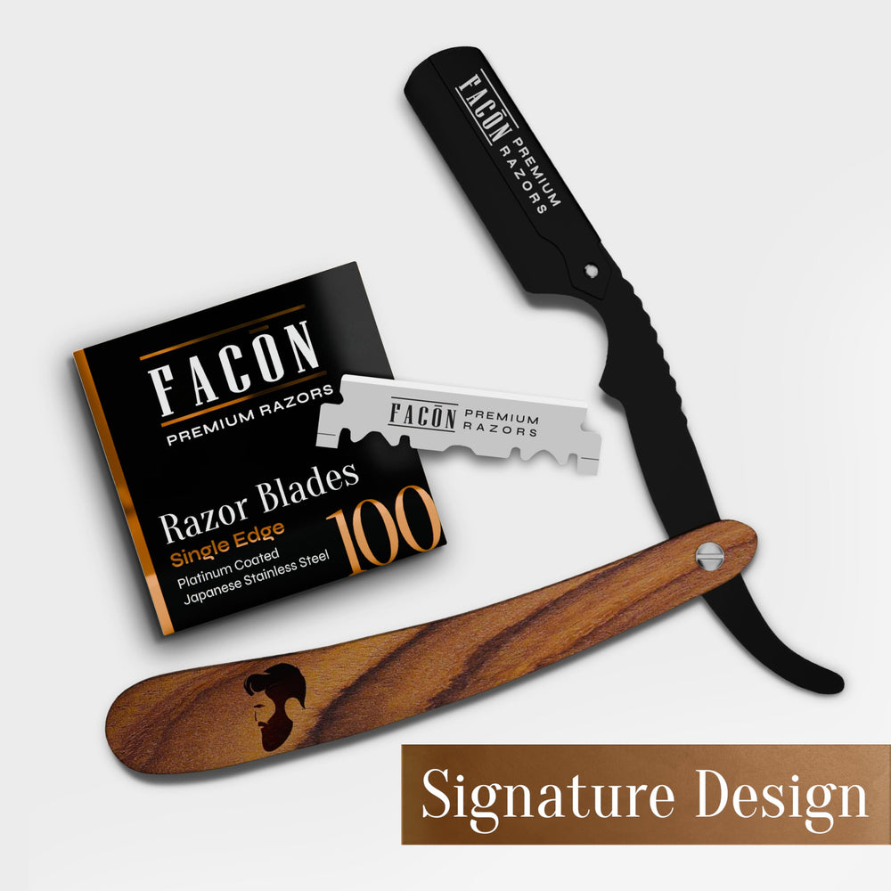 FACON gift-ready razor kit ideal for birthdays or Father's Day.