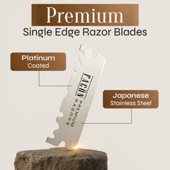 FACON blades individually wrapped for clean and convenient storage