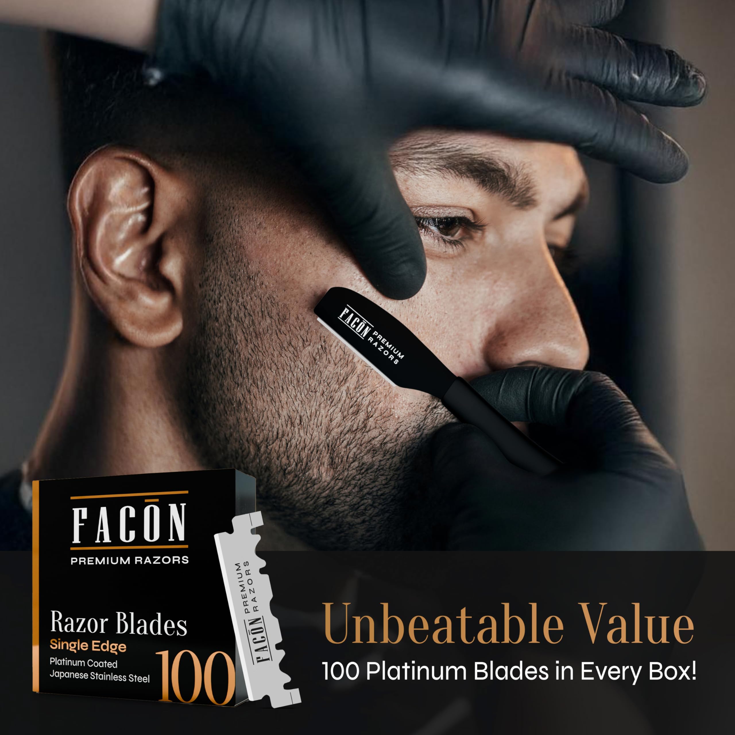FACON japanese-stainless-steel-blade gleams, signaling durability and clean cuts.