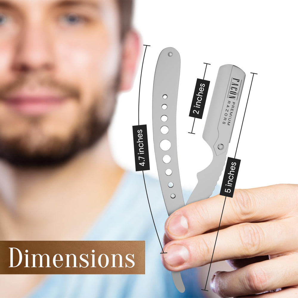 FACON navaja recta ideal como regalo de cuidado personal masculino.