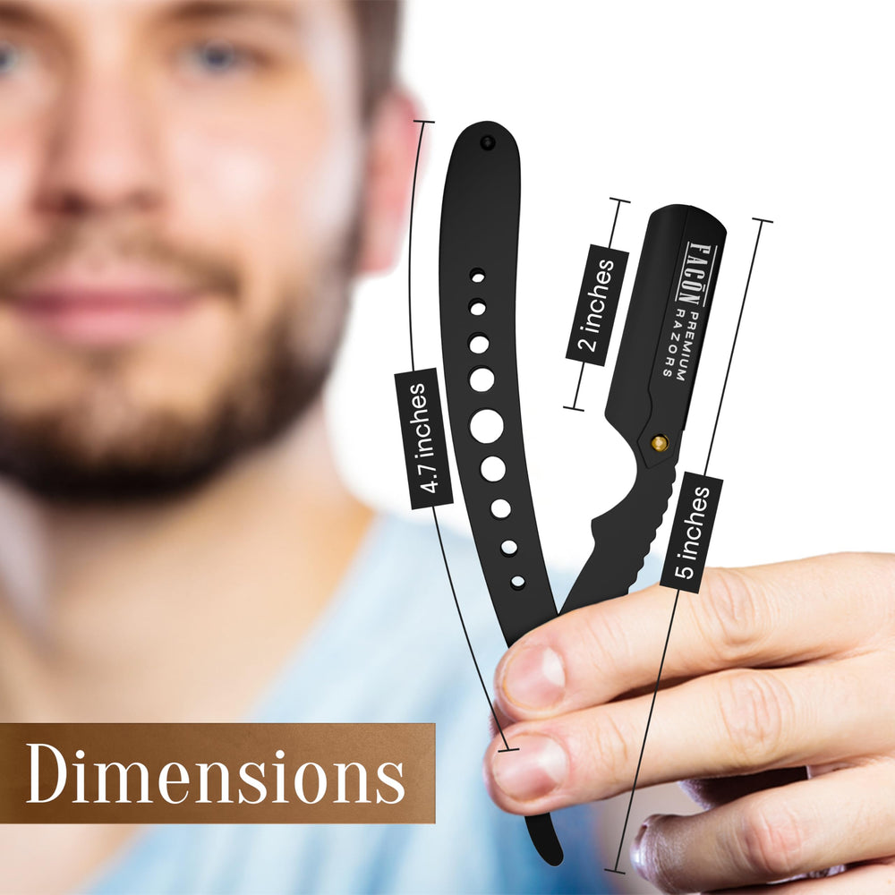 FACON straight razor gift pack close-up ideal for gifting grooming enthusiasts.
