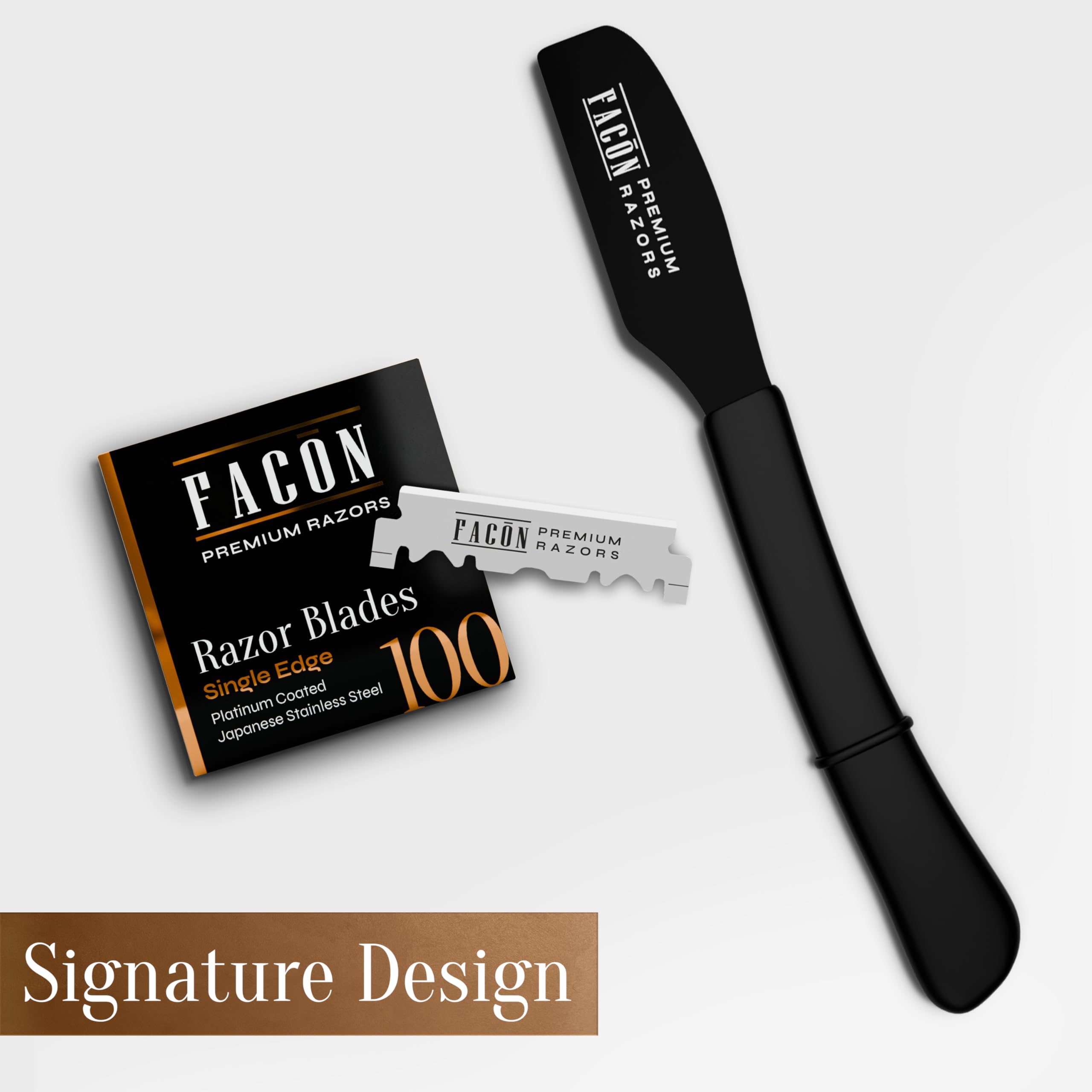 FACON straight-razor-steady-grip-use demonstrates controlled, smooth passes.
