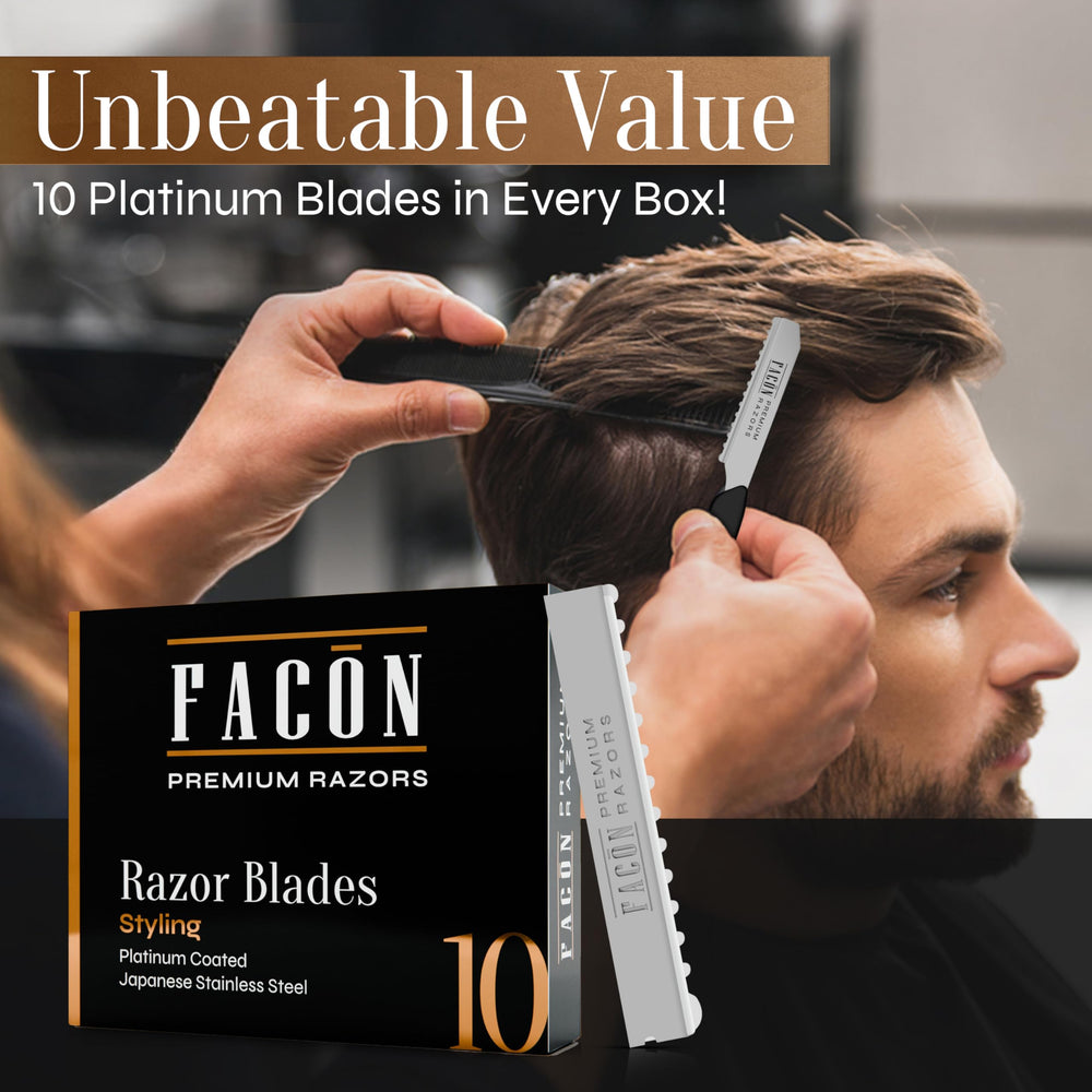 FACON thinning texturizing layering demo illustrates versatile use for enhanced volume.