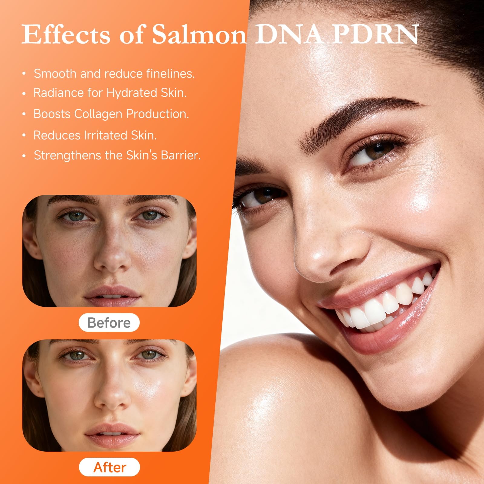 FaczUryn Salmon DNA Serum 2ml ampoule close-up highlighting single-use convenience.