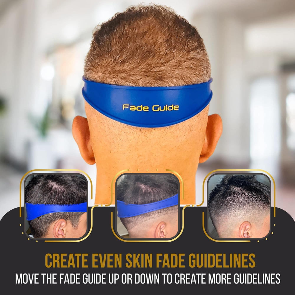 Fade Guide curved template side view demonstrates dual curves for consistent low to mid fades.