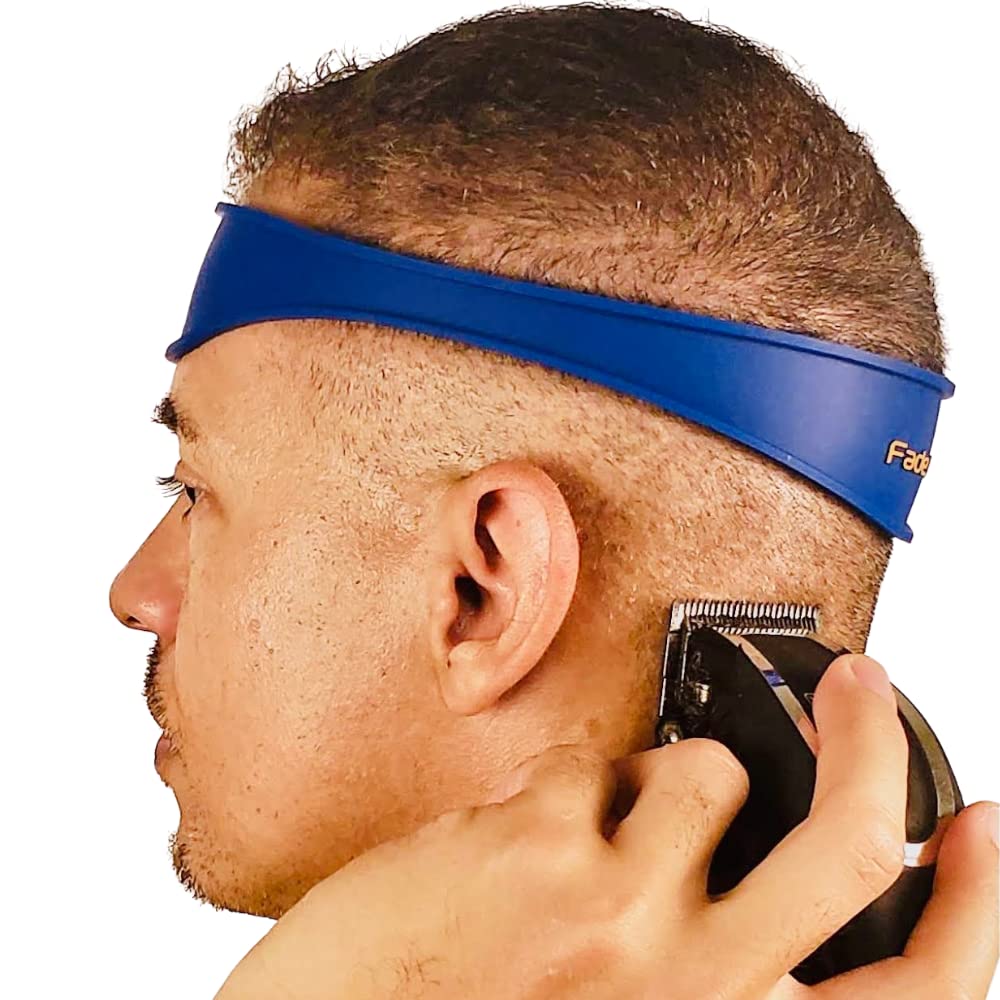 Fade Guide silicone band closeup showing comfortable, skin-friendly grip for precise fades.