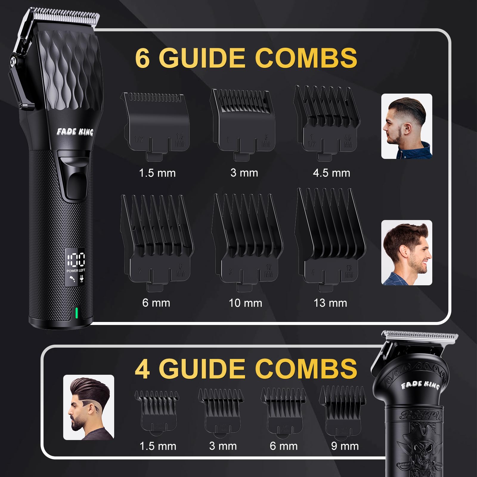 FADEKING barber cape setup demonstrates professional finishing touches.
