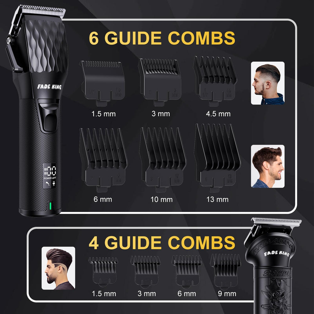 FADEKING barber cape setup demonstrates professional finishing touches.