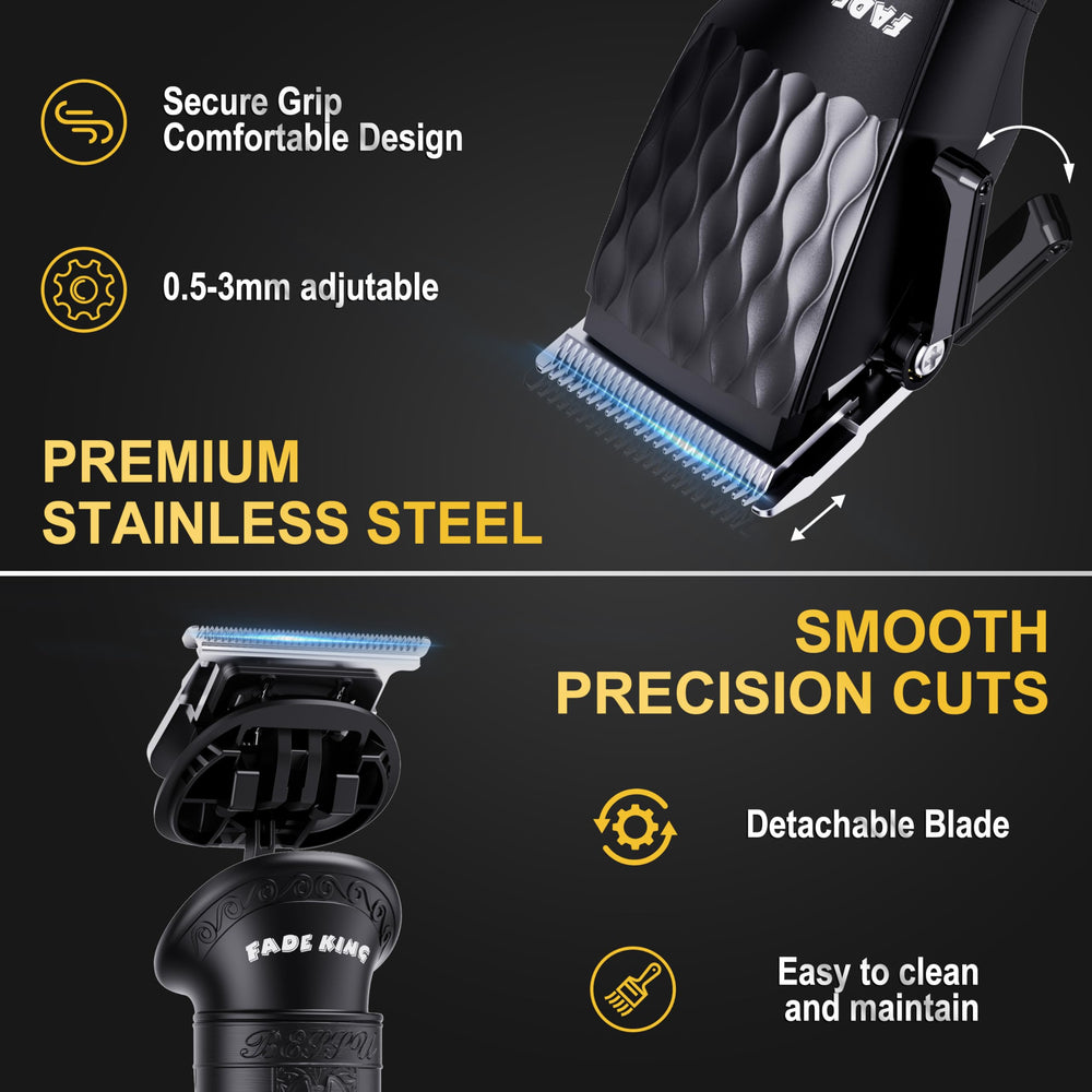 FADEKING hair clippers in use delivering consistent home grooming results.