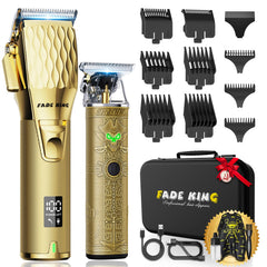 FADEKING professional hair clippers with LCD display for precise at-home fades