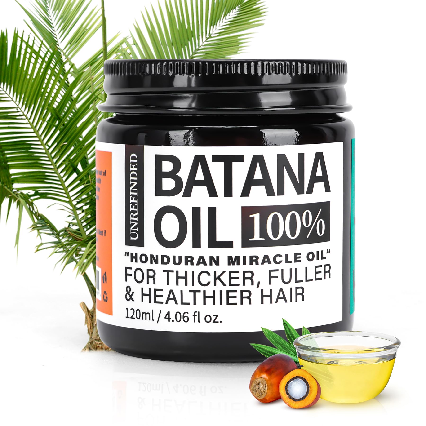 Fadelo Batana Oil bottle pour for scalp nourishment and hair growth potential.