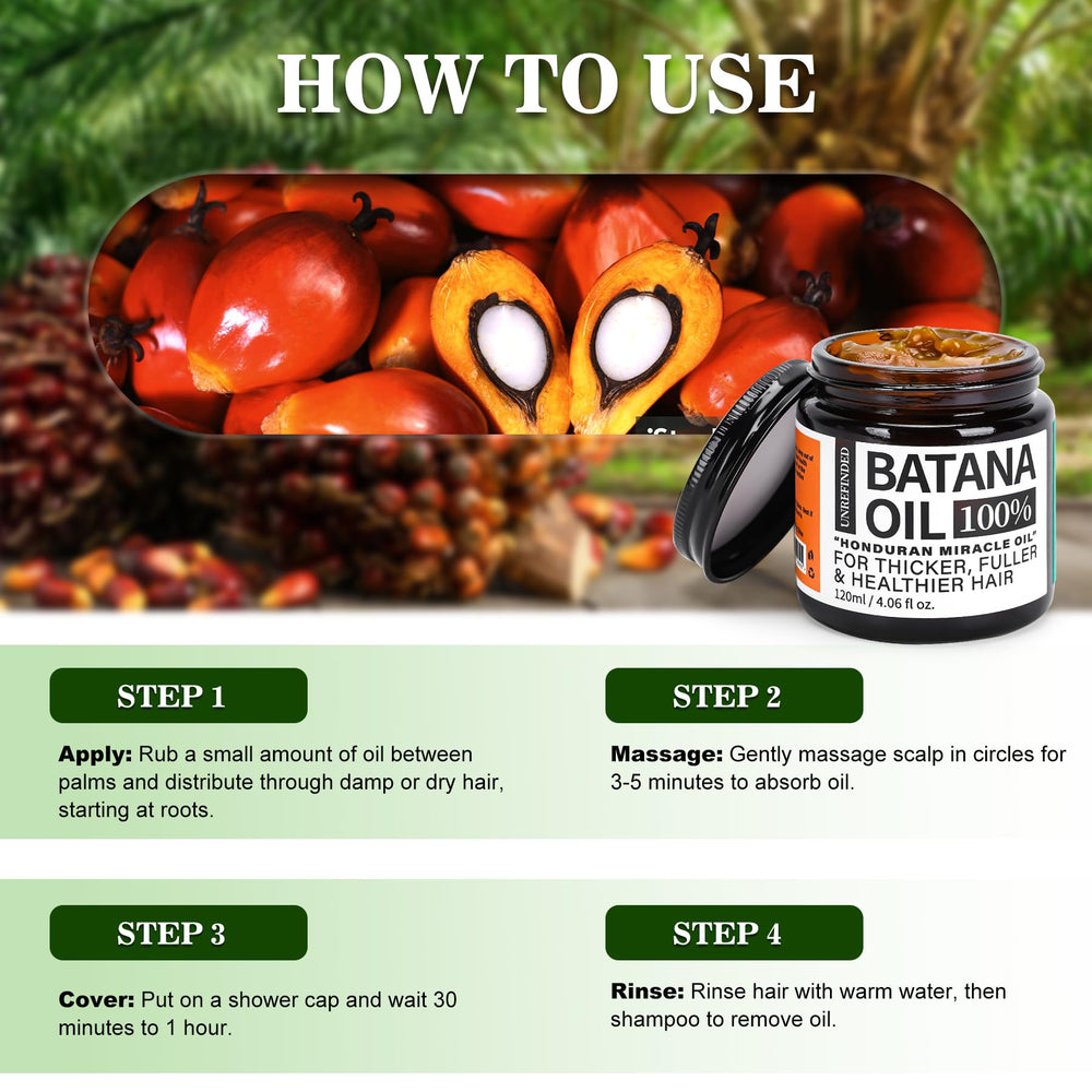 Fadelo Batana Oil drops close-up showing natural nutrients for hair repair.