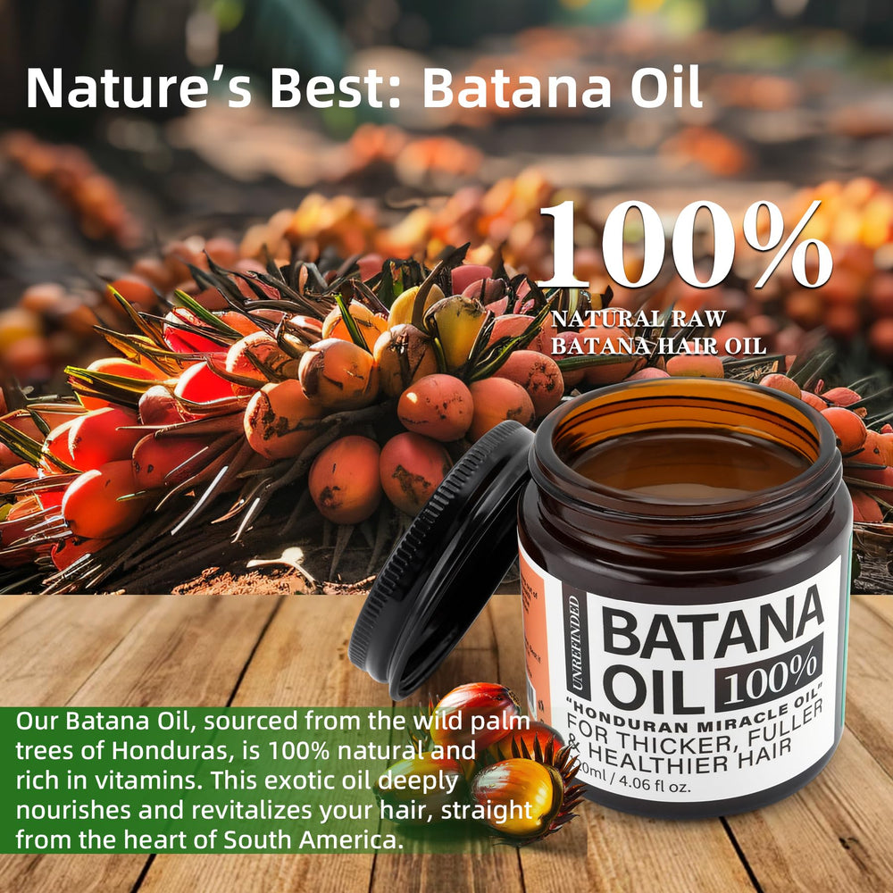 Fadelo Batana Oil label highlights 100% unrefined formula.