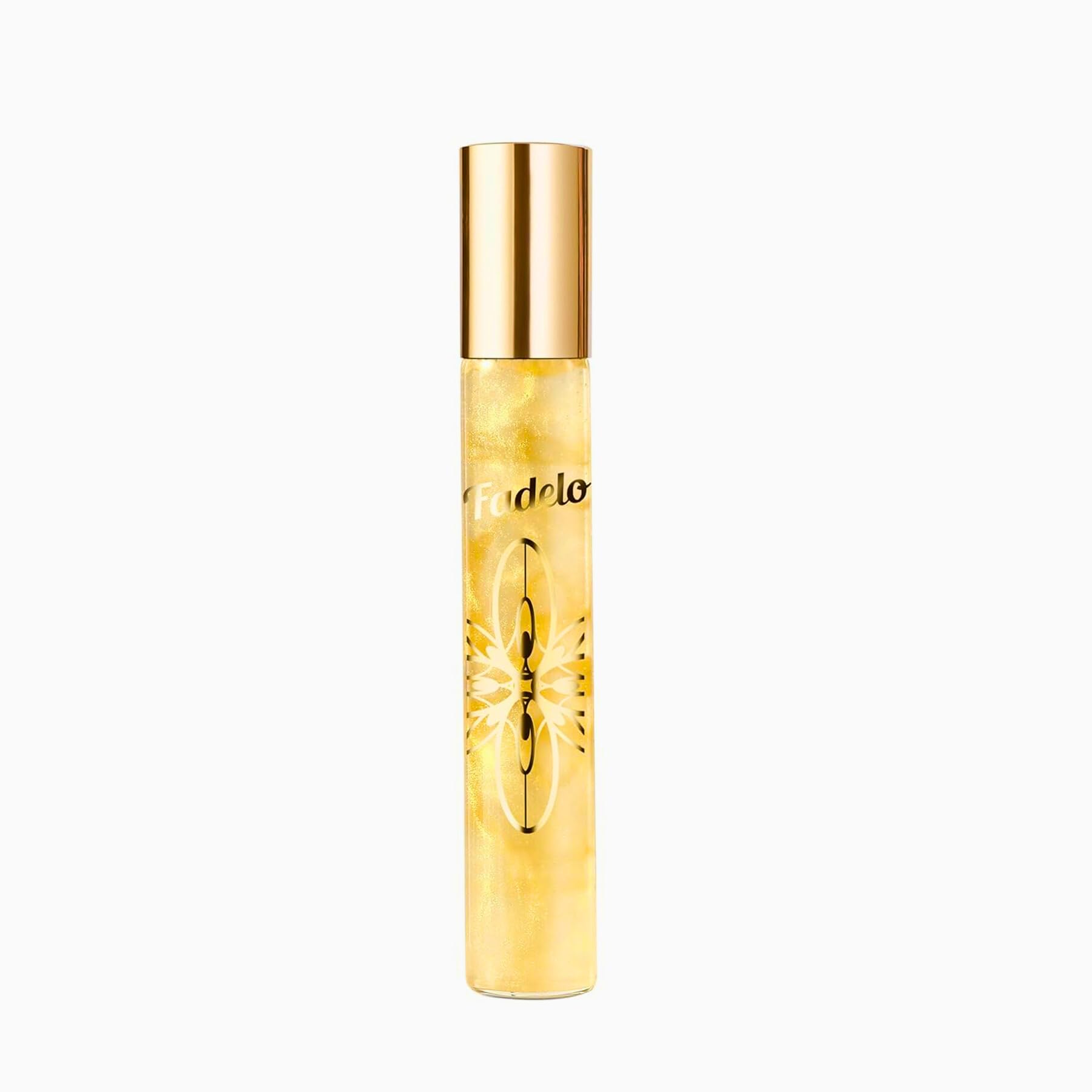 Fadelo enhanced scent perfume bottle close-up showing premium pheromones for confidence