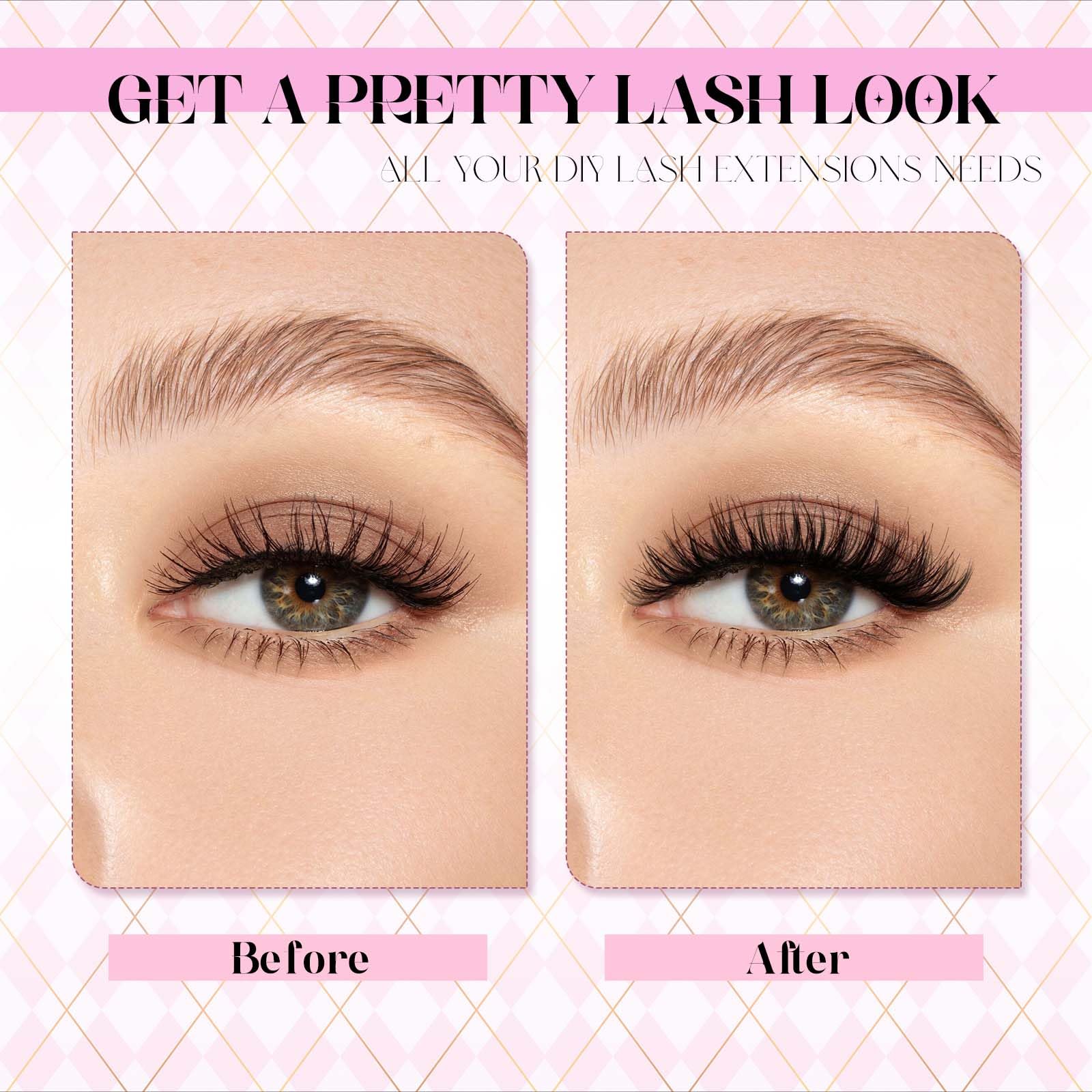 FADLASH eyelash tweezers for precise placement during application.