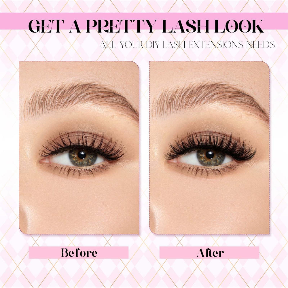 FADLASH eyelash tweezers for precise placement during application.