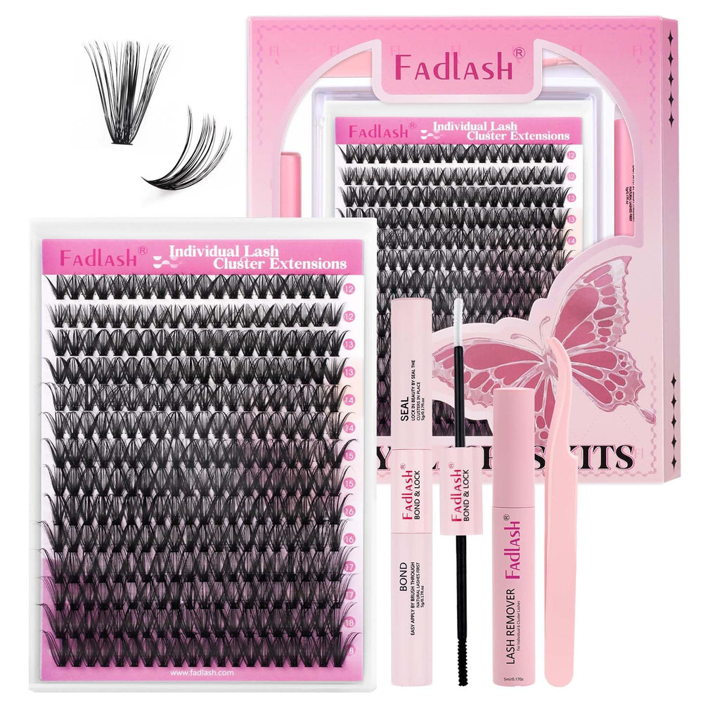 FADLASH kit during use delivering a full lash look.