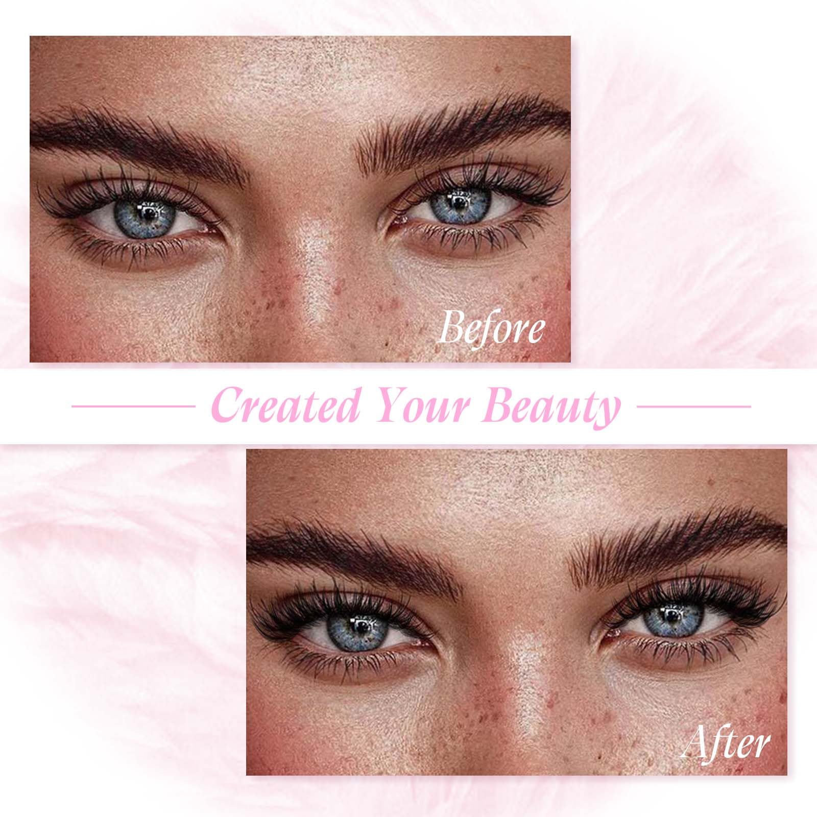 FADLASH natural-look lash clusters blending with your own lashes