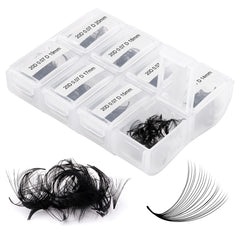 FADLASH premade fans 600pcs packaging promotes portability and fast setup.